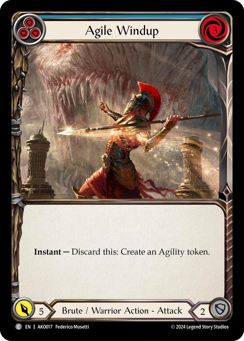 Agile Windup (Blue) [AKO017] (Armory Deck: Kayo) - Evolution TCG