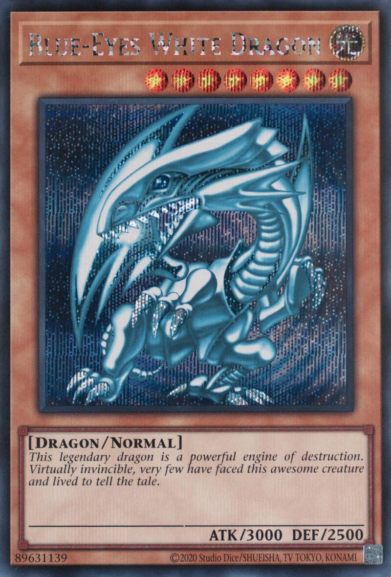 Blue-Eyes White Dragon (Secret Rare) Secret Rare - Evolution TCG