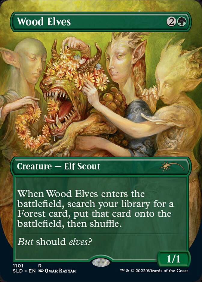 Wood Elves (Borderless) [Secret Lair Drop Series] - Evolution TCG
