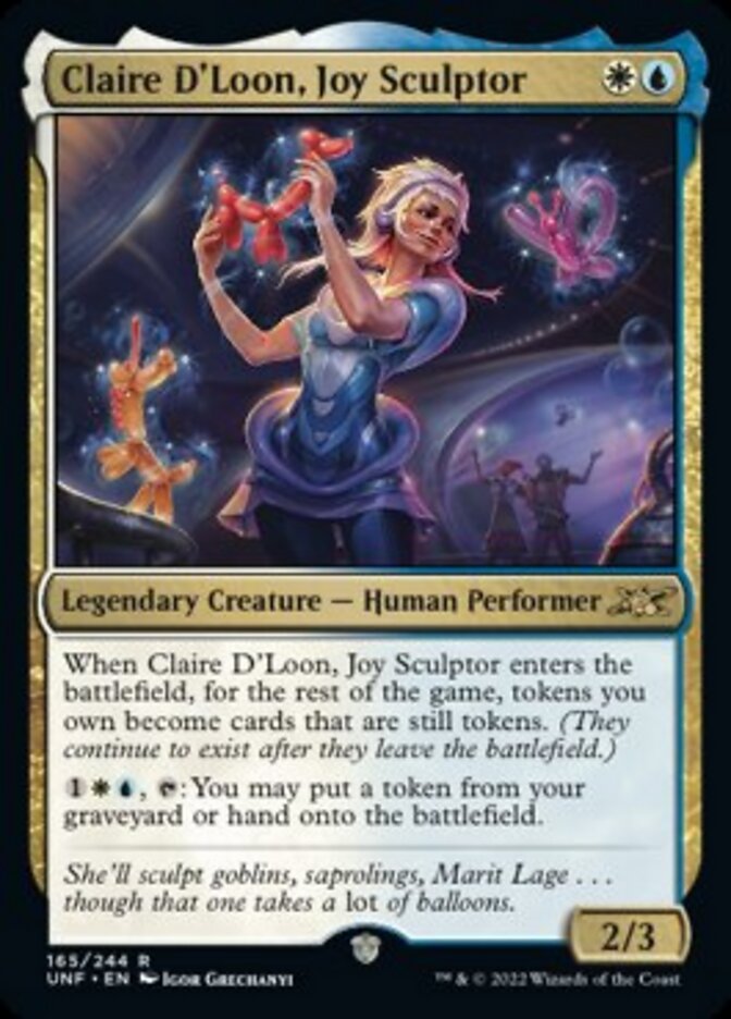 Claire D'Loon, Joy Sculptor [Unfinity] - Evolution TCG