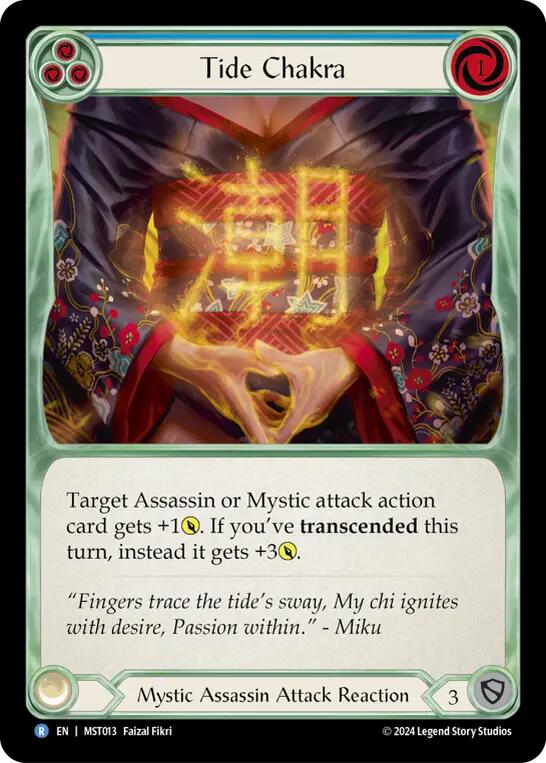 Tide Chakra (Blue) [MST013] (Part the Mistveil) - Evolution TCG