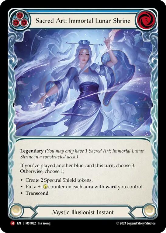 Sacred Art: Immortal Lunar Shrine // Inner Chi [MST032] (Part the Mistveil) - Evolution TCG