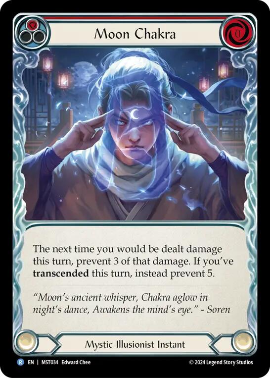 Moon Chakra (Red) [MST034] (Part the Mistveil)  Rainbow Foil - Evolution TCG
