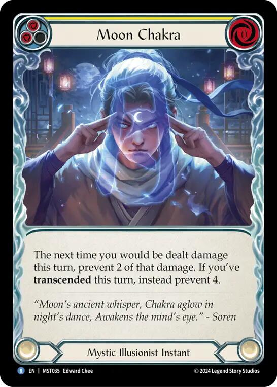 Moon Chakra (Yellow) [MST035] (Part the Mistveil) - Evolution TCG