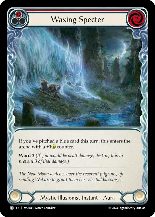Waxing Specter (Red) [MST043] (Part the Mistveil) - Evolution TCG