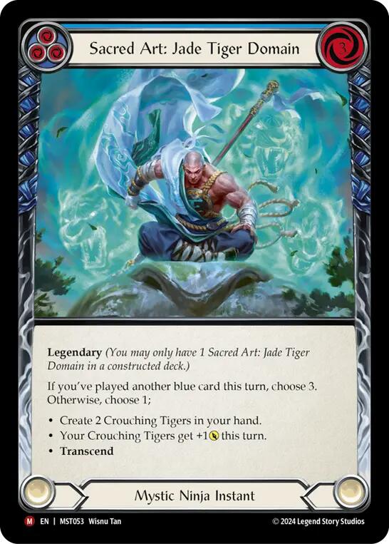 Sacred Art: Jade Tiger Domain // Inner Chi [MST053] (Part the Mistveil) - Evolution TCG