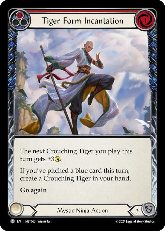Tiger Form Incantation (Red) [MST063] (Part the Mistveil) - Evolution TCG