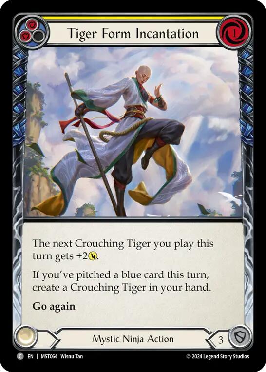 Tiger Form Incantation (Yellow) [MST064] (Part the Mistveil) - Evolution TCG