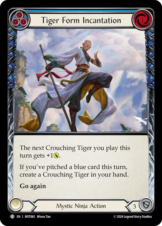 Tiger Form Incantation (Blue) [MST065] (Part the Mistveil) - Evolution TCG