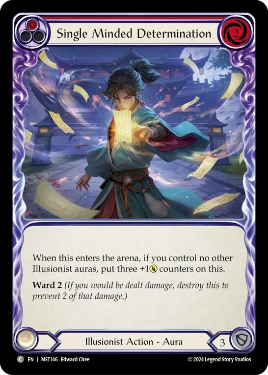 Single Minded Determination (Red) [MST146] (Part the Mistveil) - Evolution TCG