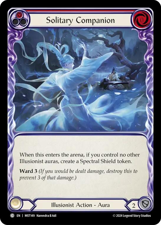 Solitary Companion (Red) [MST149] (Part the Mistveil) - Evolution TCG
