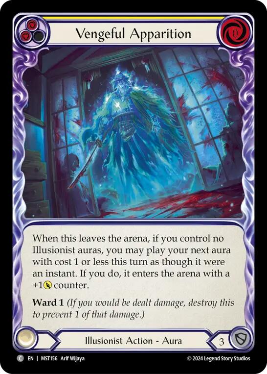Vengeful Apparition (Yellow) [MST156] (Part the Mistveil) - Evolution TCG