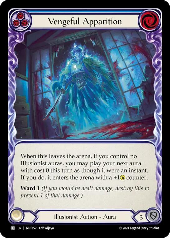 Vengeful Apparition (Blue) [MST157] (Part the Mistveil) - Evolution TCG