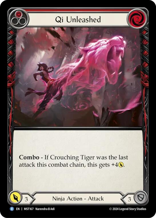 Qi Unleashed (Red) [MST167] (Part the Mistveil) - Evolution TCG
