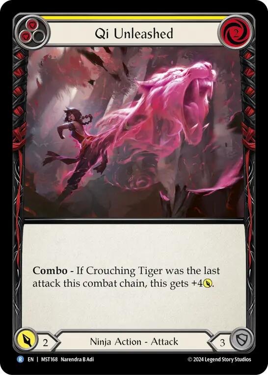 Qi Unleashed (Yellow) [MST168] (Part the Mistveil) - Evolution TCG