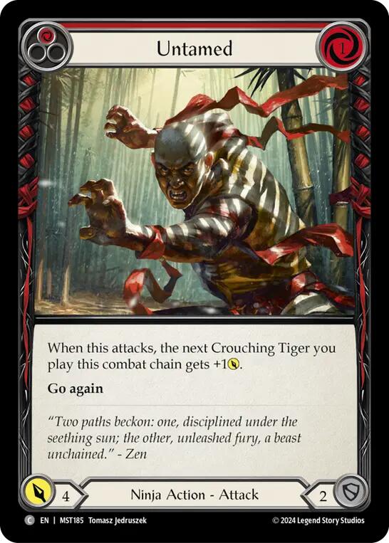Untamed (Red) [MST185] (Part the Mistveil) - Evolution TCG
