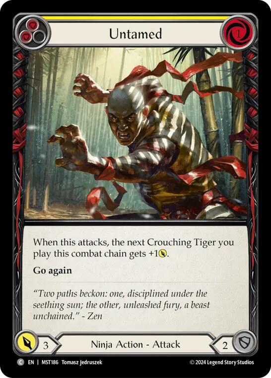 Untamed (Yellow) [MST186] (Part the Mistveil) - Evolution TCG