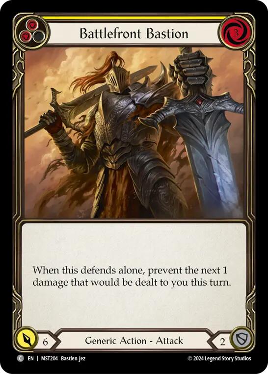 Battlefront Bastion (Yellow) [MST204] (Part the Mistveil) - Evolution TCG
