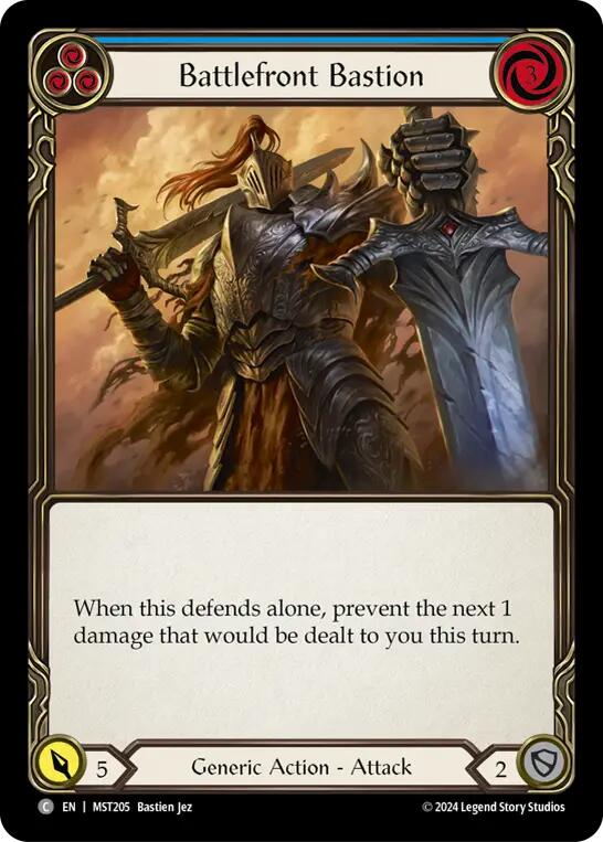 Battlefront Bastion (Blue) [MST205] (Part the Mistveil) - Evolution TCG