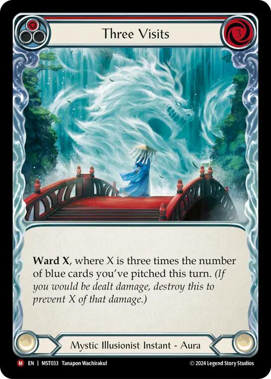 Three Visits [MST033] (Part the Mistveil) - Evolution TCG