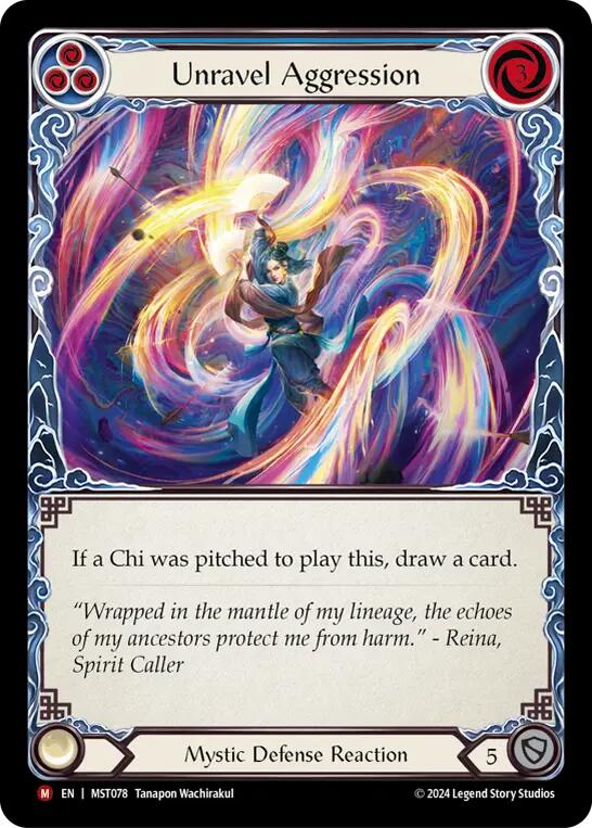 Unravel Aggression [MST078] (Part the Mistveil) - Evolution TCG