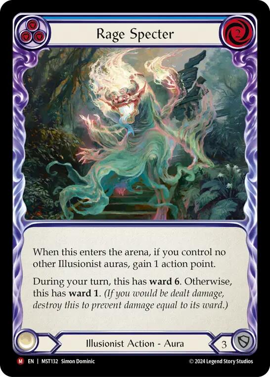 Rage Specter [MST132] (Part the Mistveil)  Rainbow Foil - Evolution TCG