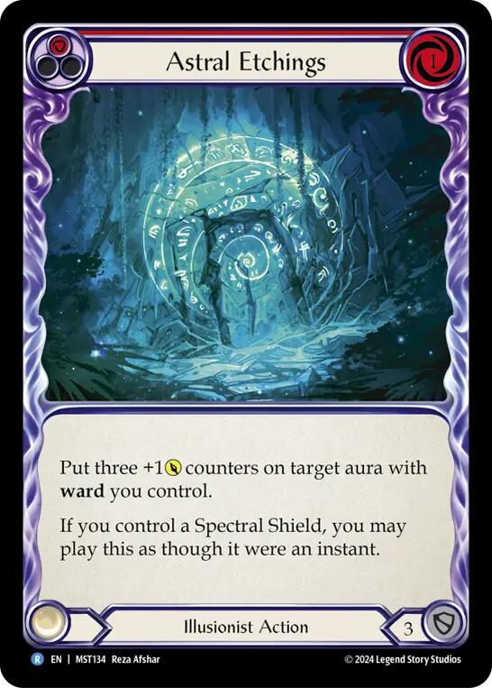 Astral Etchings (Red) [MST134] (Part the Mistveil) - Evolution TCG