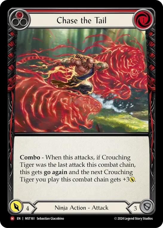 Chase the Tail [MST161] (Part the Mistveil)  Rainbow Foil - Evolution TCG