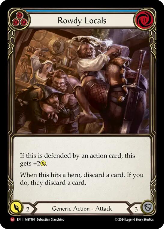 Rowdy Locals [MST191] (Part the Mistveil)  Rainbow Foil - Evolution TCG