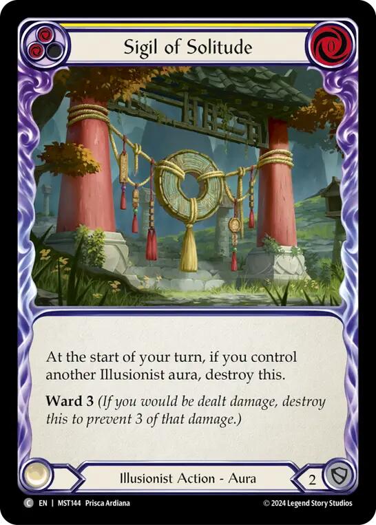 Sigil of Solitude (Yellow) [MST144] (Part the Mistveil) - Evolution TCG