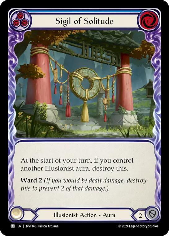 Sigil of Solitude (Blue) [MST145] (Part the Mistveil) - Evolution TCG