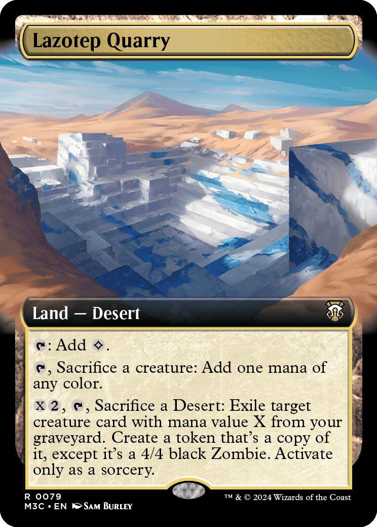 Lazotep Quarry (Extended Art) (Ripple Foil) [Modern Horizons 3 Commander] - Evolution TCG
