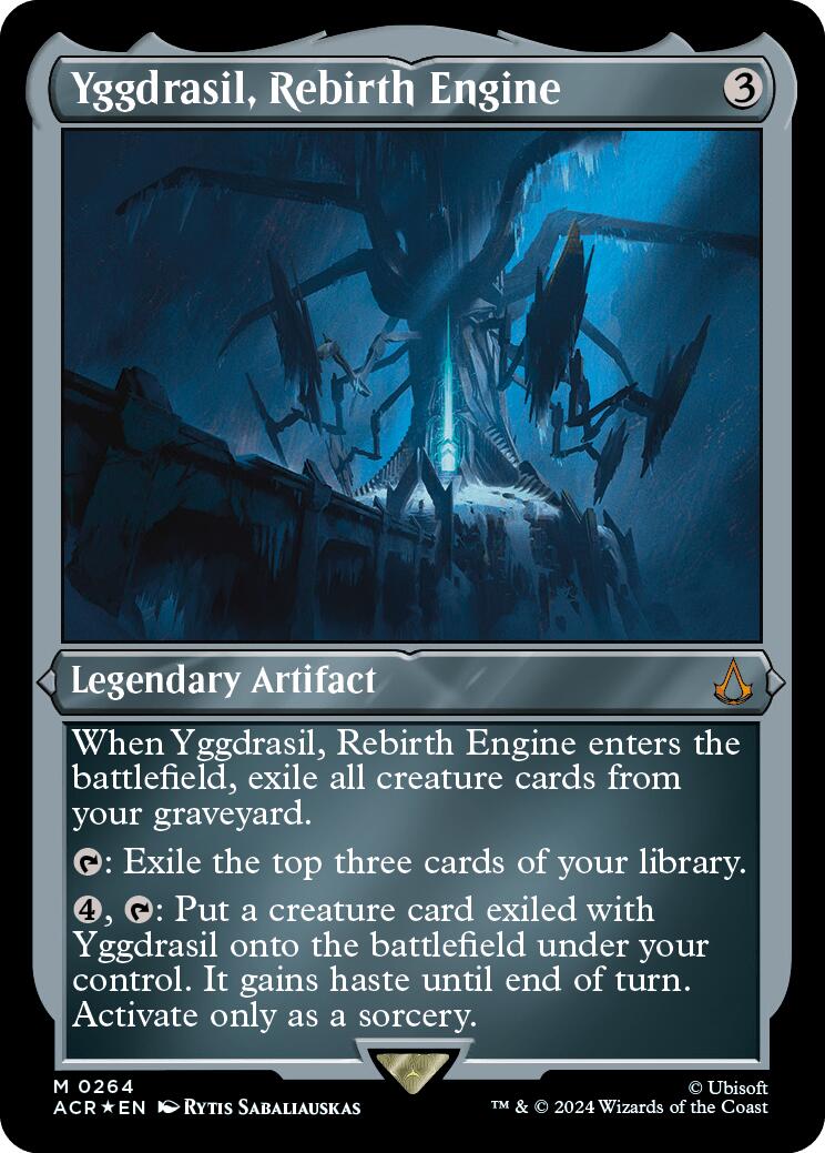 Yggdrasil, Rebirth Engine (Foil Etched) [Assassin's Creed] - Evolution TCG