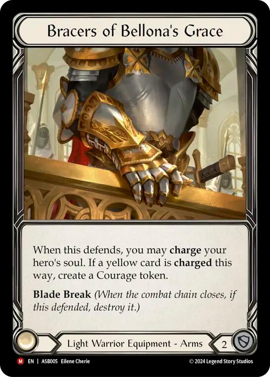 Bracers of Bellona's Grace [ASB005] (Armory Deck: Boltyn)  Rainbow Foil - Evolution TCG