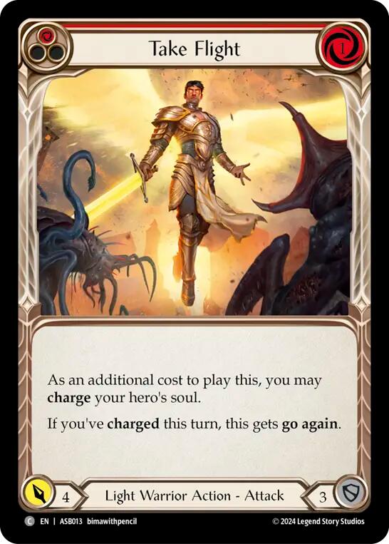 Take Flight (Red) [ASB013] (Armory Deck: Boltyn) - Evolution TCG