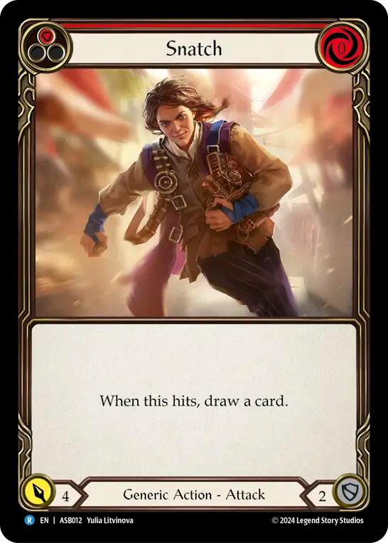 Snatch (Red) [ASB012] (Armory Deck: Boltyn) - Evolution TCG