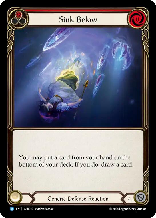 Sink Below (Red) [ASB016] (Armory Deck: Boltyn) - Evolution TCG