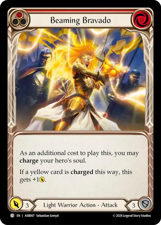 Beaming Bravado (Red) [ASB007] (Armory Deck: Boltyn) - Evolution TCG