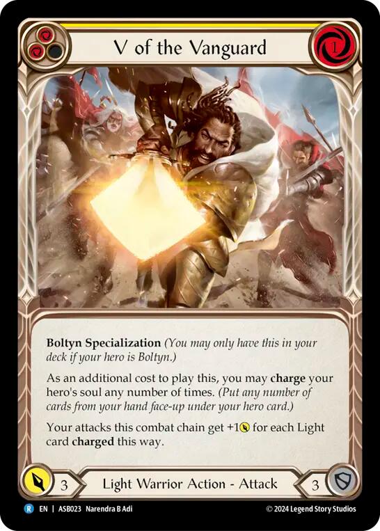 V of the Vanguard [ASB023] (Armory Deck: Boltyn) - Evolution TCG