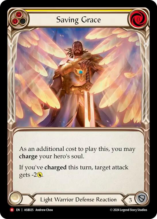 Saving Grace [ASB025] (Armory Deck: Boltyn)  Rainbow Foil - Evolution TCG