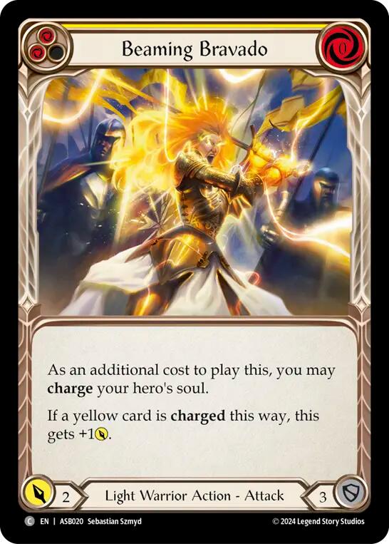 Beaming Bravado (Yellow) [ASB020] (Armory Deck: Boltyn) - Evolution TCG