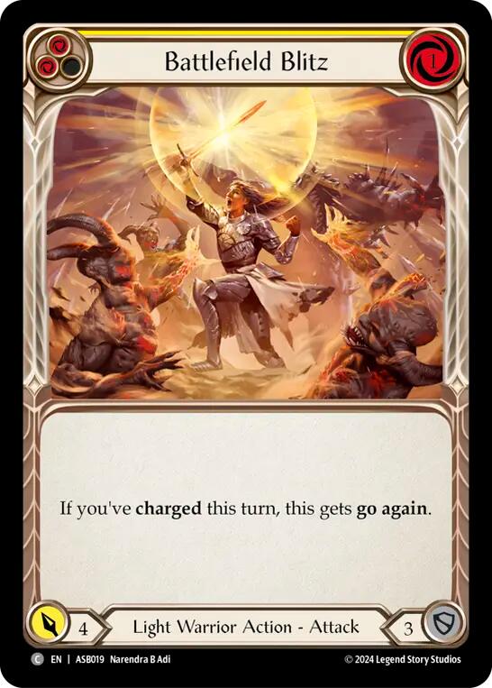 Battlefield Blitz (Yellow) [ASB019] (Armory Deck: Boltyn) - Evolution TCG
