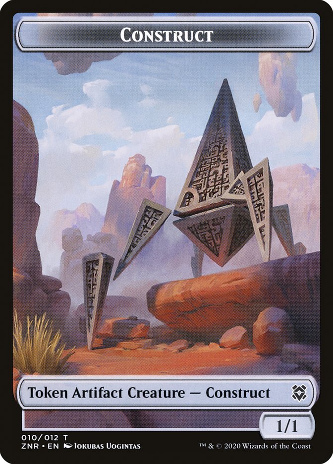 Cat Beast // Construct Double-Sided Token [Zendikar Rising Tokens] - Evolution TCG