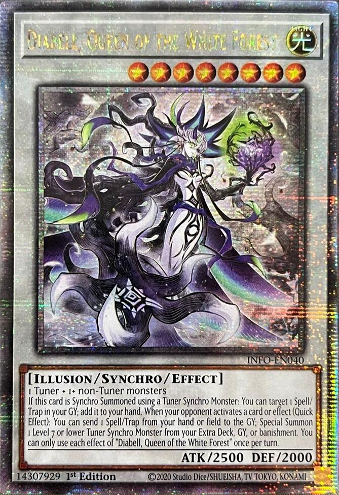 Diabell, Queen of the White Forest (Quarter Century Secret Rare) [INFO-EN040] Quarter Century Secret Rare - Evolution TCG