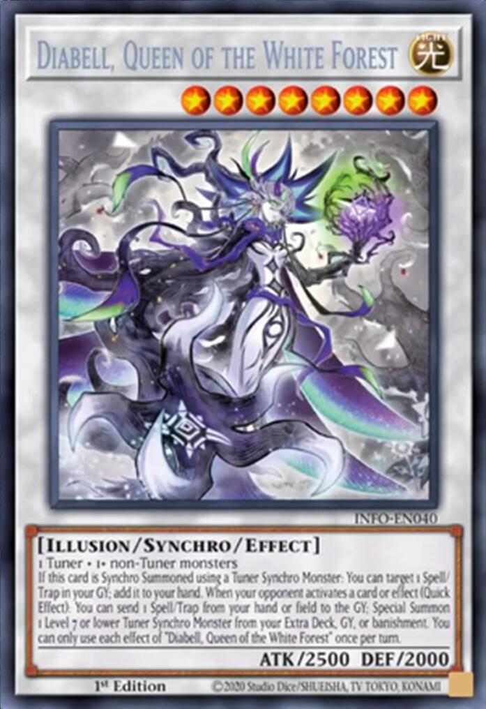 Diabell, Queen of the White Forest [INFO-EN040] Secret Rare - Evolution TCG