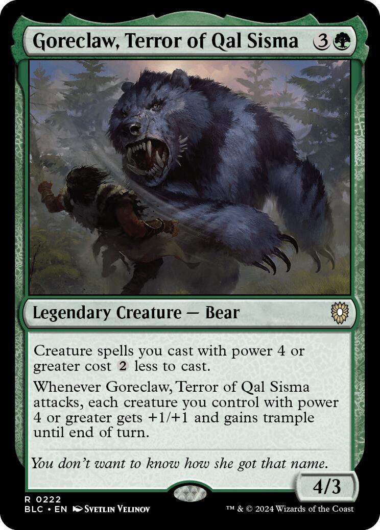 Goreclaw, Terror of Qal Sisma [Bloomburrow Commander] - Evolution TCG