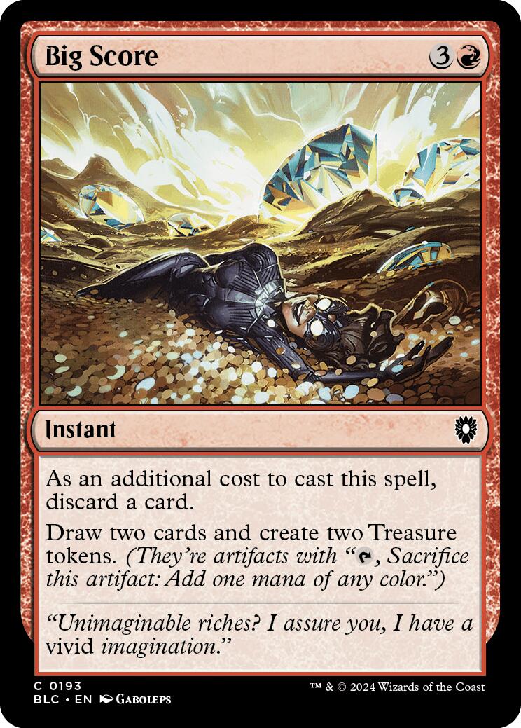 Big Score [Bloomburrow Commander] - Evolution TCG