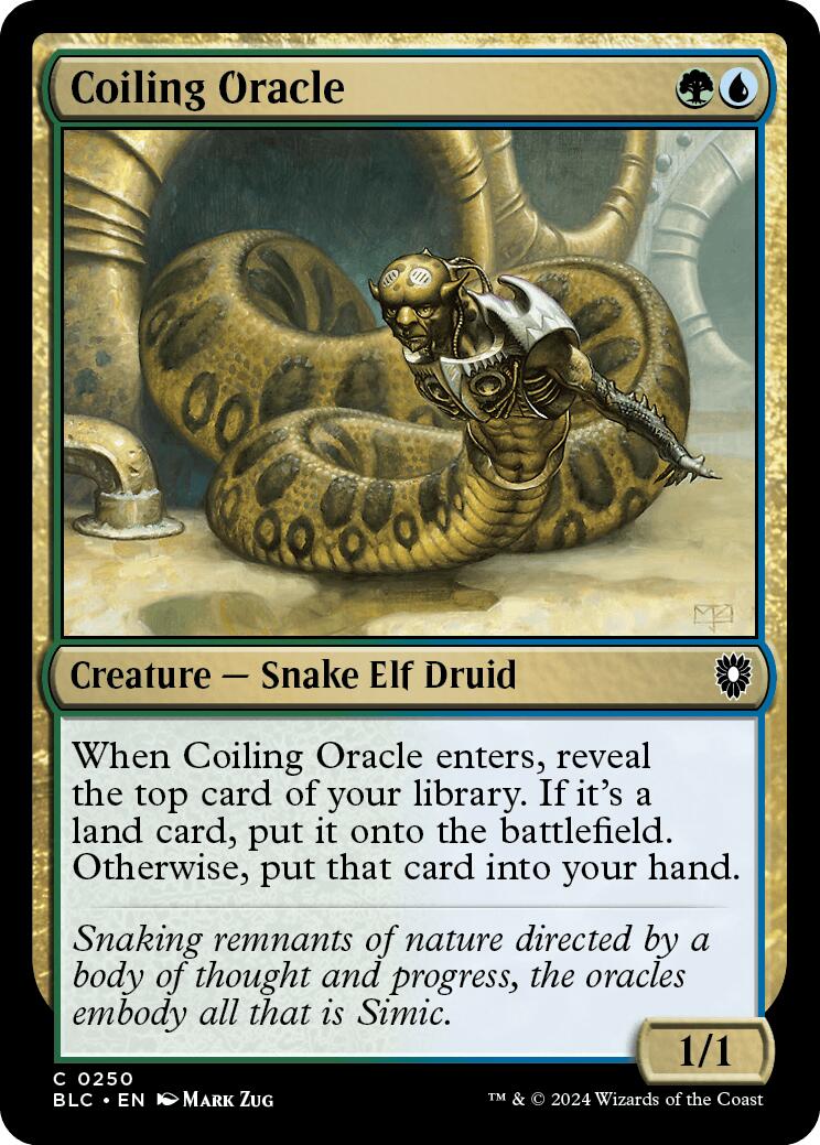 Coiling Oracle [Bloomburrow Commander] - Evolution TCG