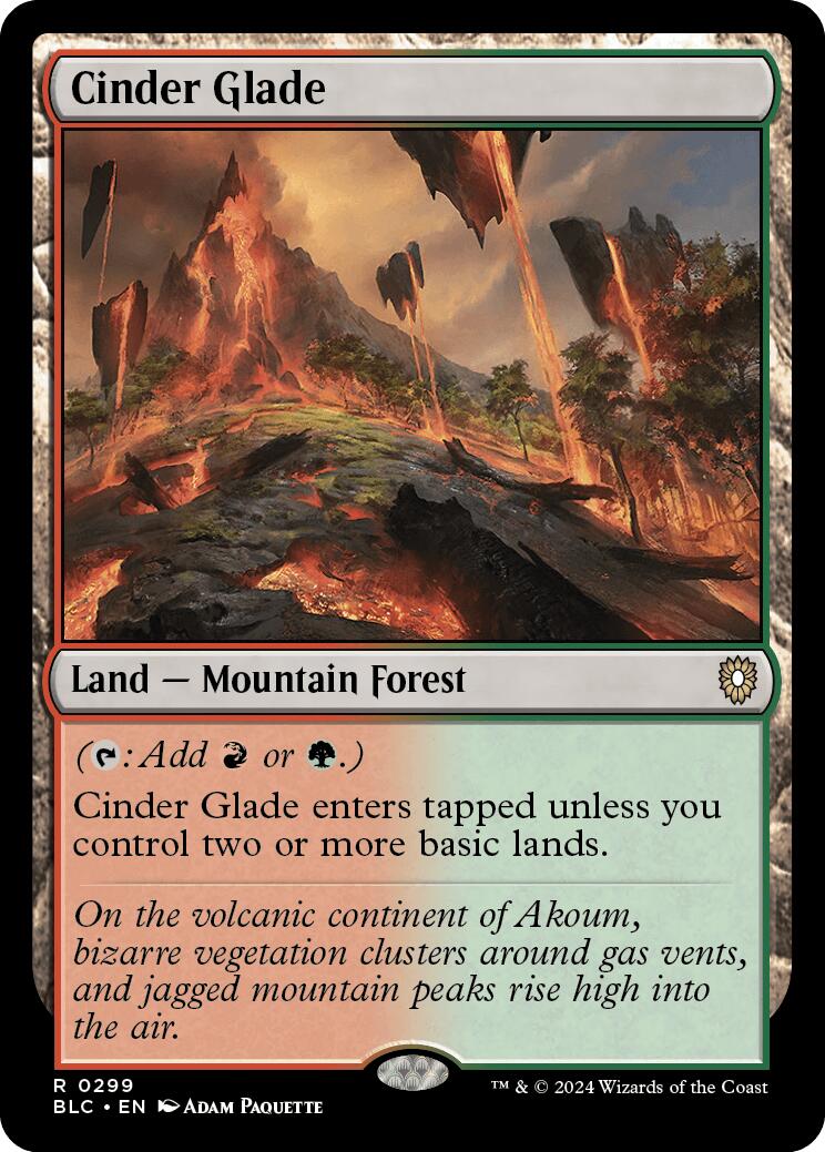 Cinder Glade [Bloomburrow Commander] - Evolution TCG