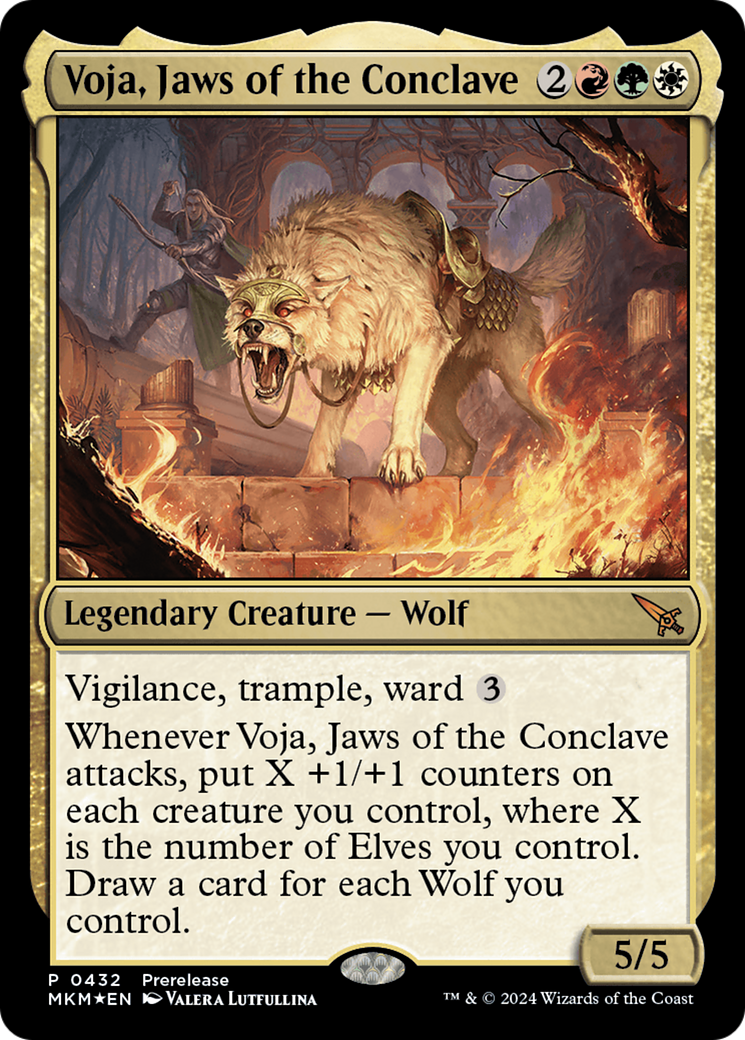 Voja, Jaws of the Conclave [Murders at Karlov Manor Prerelease Promos] - Evolution TCG